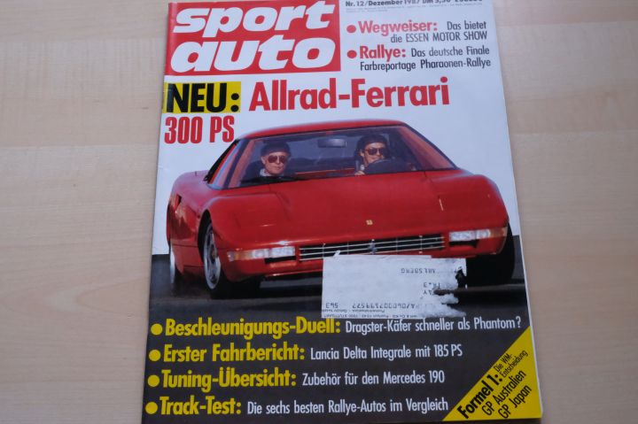 Deckblatt Sport Auto (12/1987)